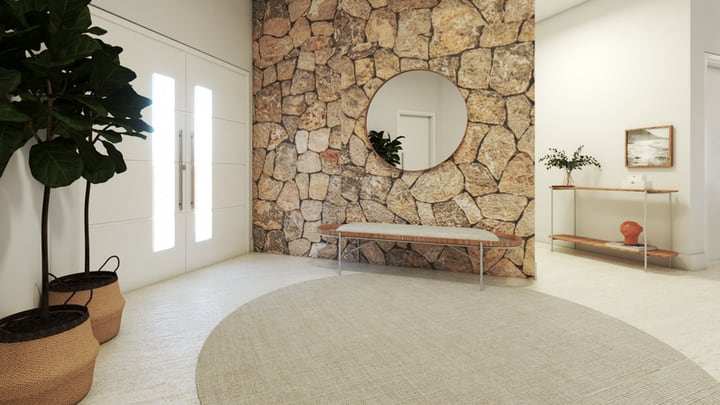 Sala de casa em Praia Grande projetada pela casamar•••, imagem 1